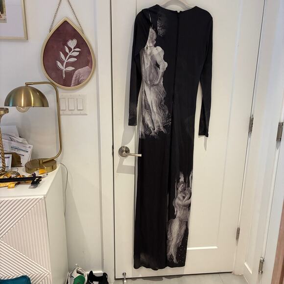 NWT Alice + Olivia Delora Renaissance Fresco Dress Sz 4 - Picture 5 of 13